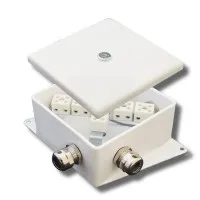КМ-О (6к*6,0)-IP66-120х120, пять вводов: Коробка монтажная огнестойкая