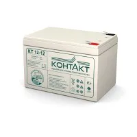 Контакт КТ 12-12. Аккумулятор герметичный свинцово-кислотный. Контакт