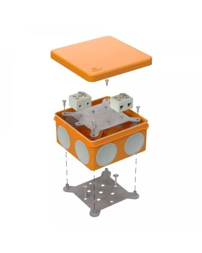 Коробка огнестойкая 60-0300-FR2.5-4 Е15-Е120 100х100х50. Коробка огнестойкая для открытой установки. Промрукав в Перми