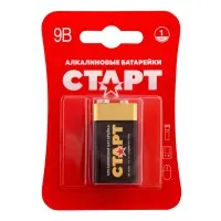 СТАРТ 6LR61-BL1 (9 В, Крона,  6LR61), БЛИСТЕР. Алкалиновая батарейка. СТАРТ